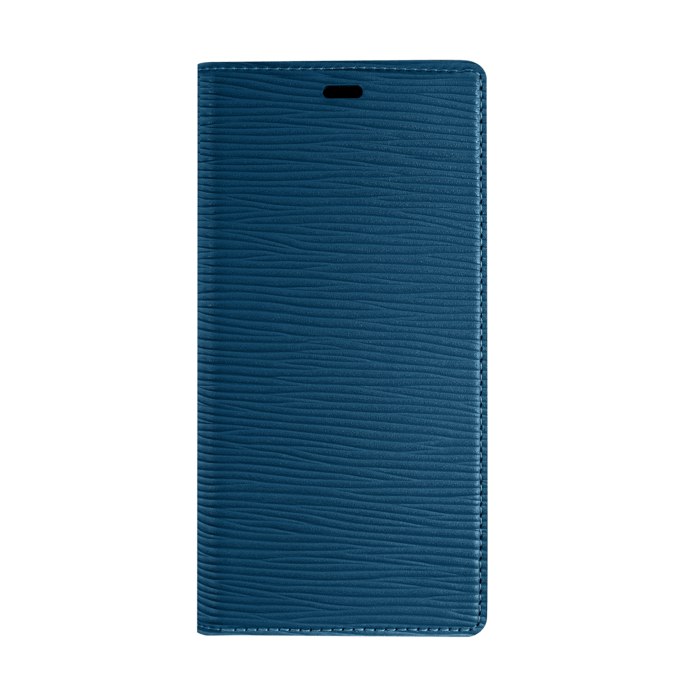 Diarycase 2.0 Coque clapet en cuir véritable avec support aimanté pour Apple iPhone 12/12 Pro, Bleu Égée