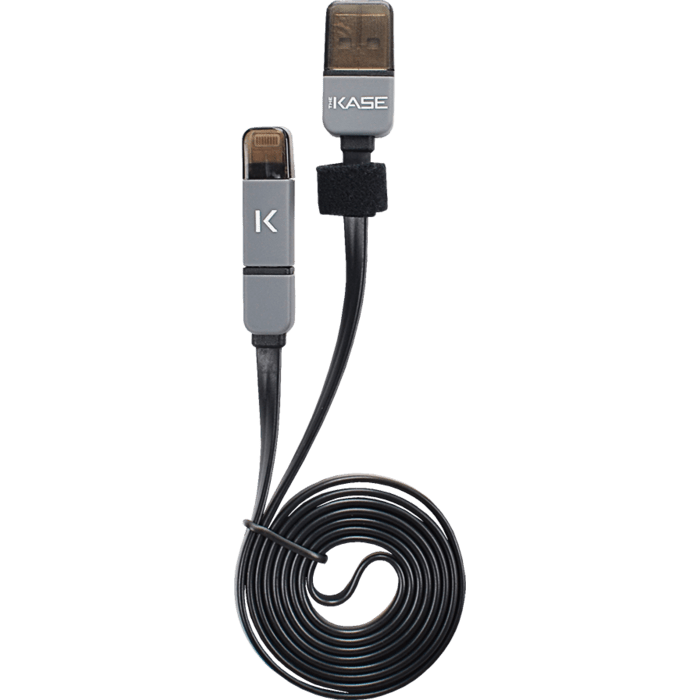 Câble 2-en-1 Lightning & micro USB, Noir