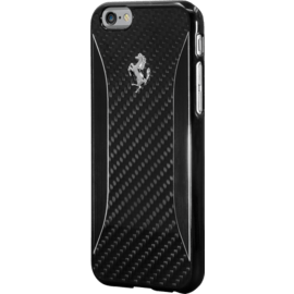 Ferrari Experience coque carbone veritable & aluminium pour Apple iPhone 6/6s, Noir