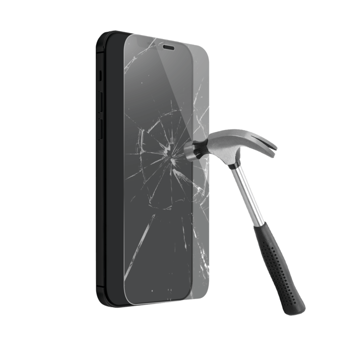 Protection d'&eacute;cran premium en verre tremp&eacute; pour Apple iPhone 12/12 Pro, Transparent