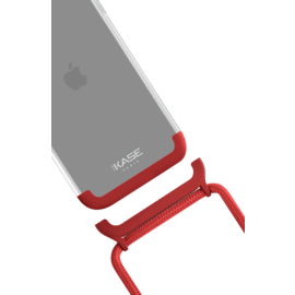 Bandoulière détachable et support 2-en-1 pour Apple iPhone 12/12 Pro, Rouge Ardent