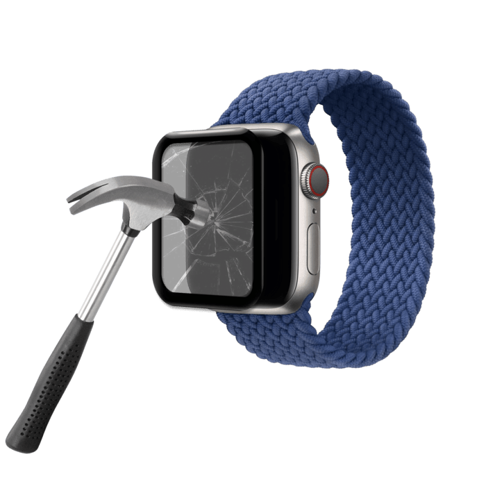 Protection d'écran en verre trempé Bord à Bord Incurvé pour Apple Watch® Series 4/5/6/SE 40mm