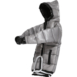 Etui doudoune avec tour de cou pour Smartphones Universels (5 pouces), Gris