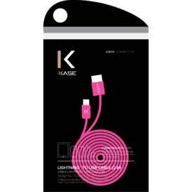 C&acirc;ble Lightning Plat vers USB (2m), Rose Bonbon