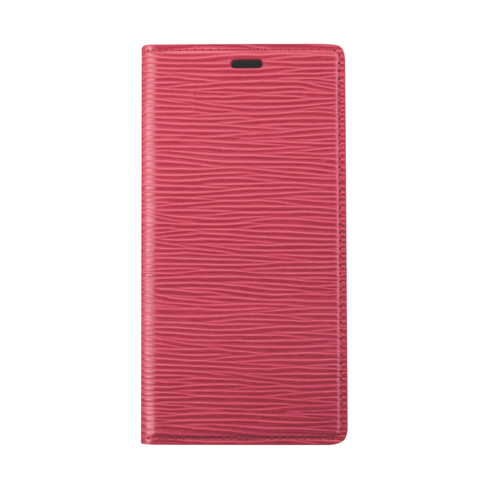 Diarycase 2.0 Coque clapet en cuir v&eacute;ritable avec support aimant&eacute; pour Apple iPhone 14 Pro, Rouge Bordeaux