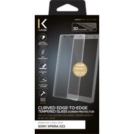 Protection d'&eacute;cran en verre tremp&eacute; Bord &agrave; Bord Incurv&eacute; pour Sony Xperia XZ2, Transparent
