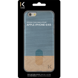 Coque bois pour Apple iPhone 6/6s, Bolivar Bleu