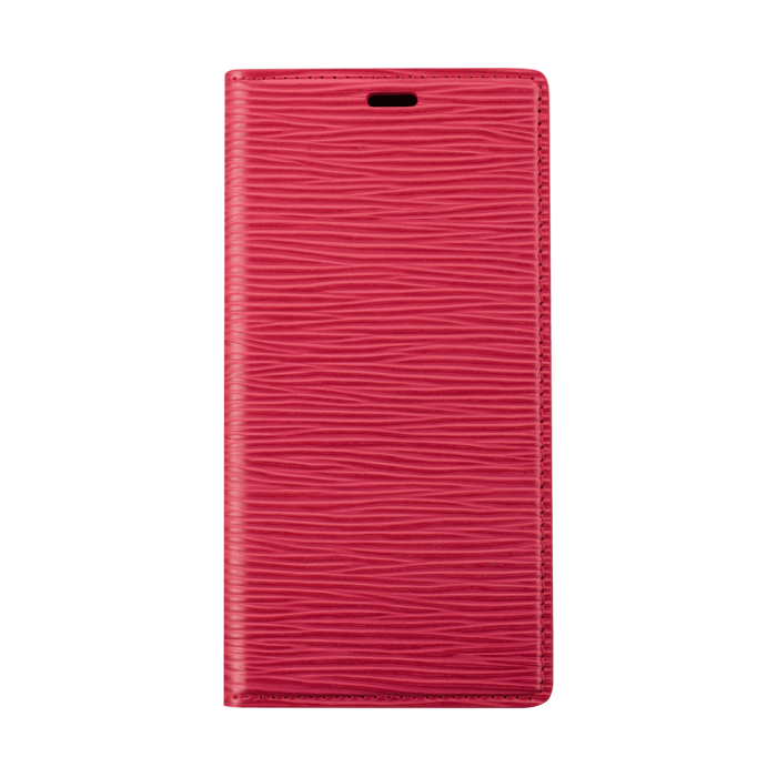 Diarycase 2.0 Coque clapet en cuir véritable avec support aimanté pour Apple iPhone 12/12 Pro, Rouge Bordeaux