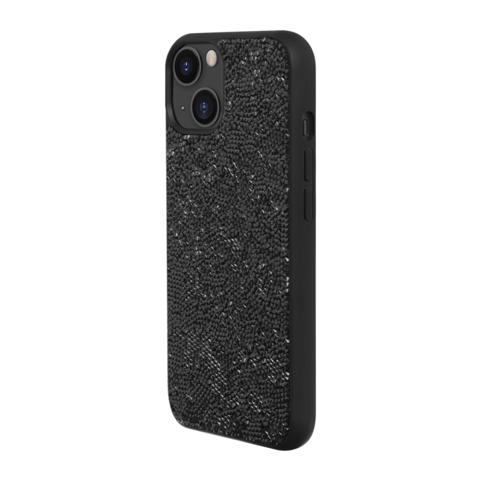 Coque Bling Strass pour Apple iPhone 14, Minuit Noir