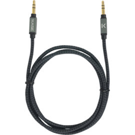 Câble Audio Stereo 3.5mm Jack vers Jack, Argent