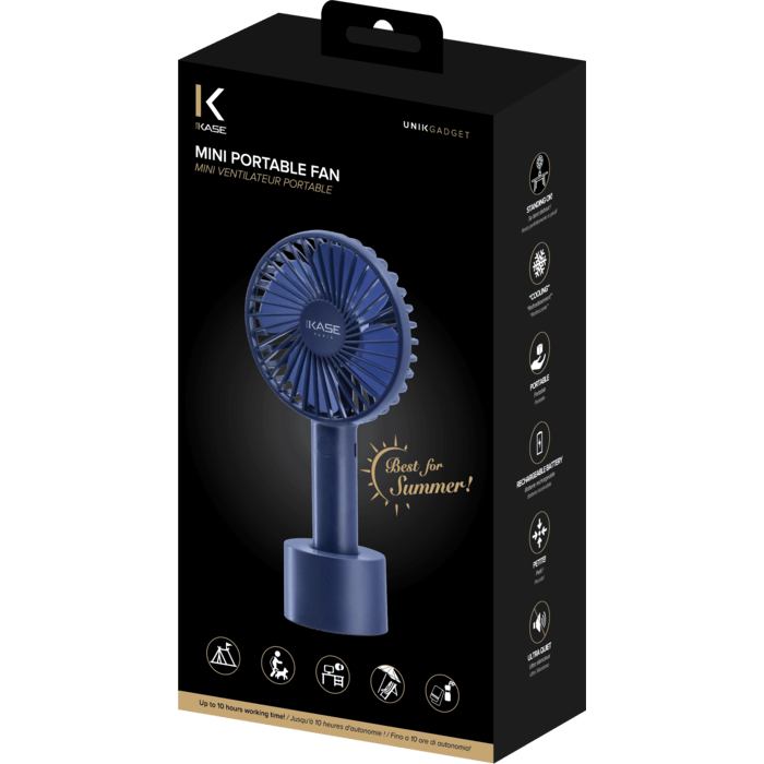 Mini Ventilateur Portable, Bleu Marine