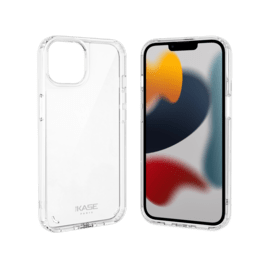 Coque antibactérienne antichoc hybride invisible pour Apple iPhone 13, Transparente