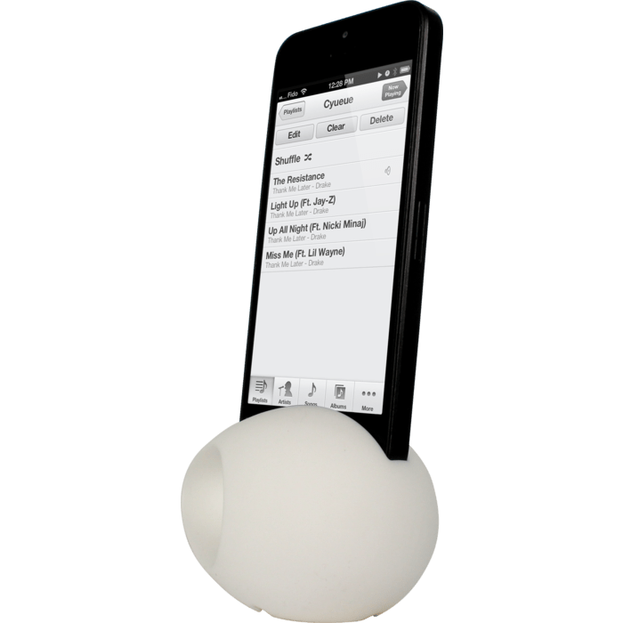 Oeuf Amplificateur de son pour Apple iPhone 5/5s/5C/SE, Blanc