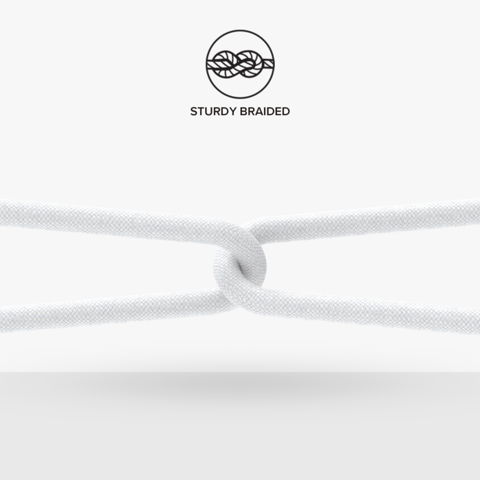 USB-C To USB-C 60W Double-Braided Fast Charge/Sync Cable (2M), White