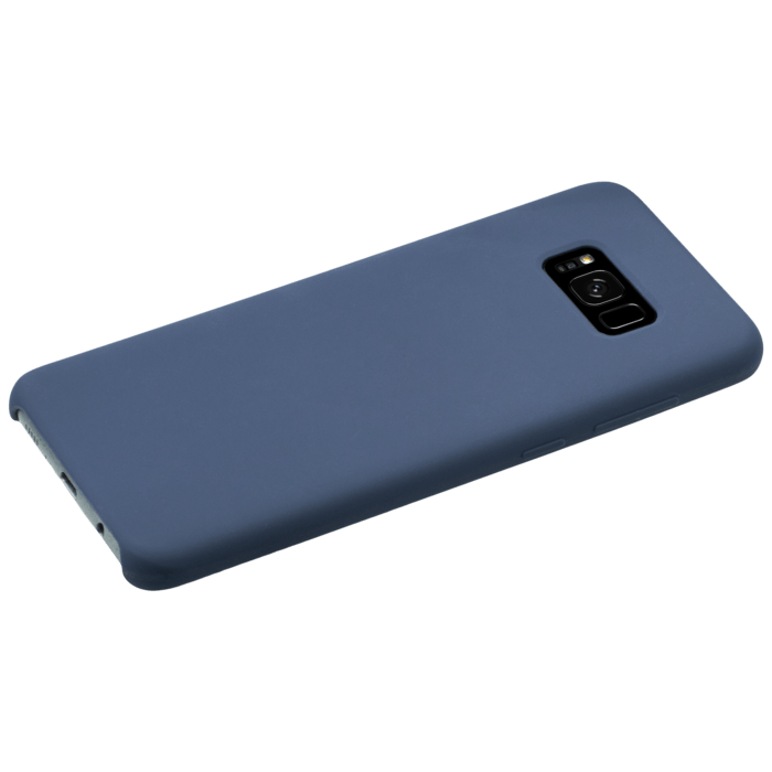 Coque en Gel de Silicone Doux pour Samsung Galaxy S8+, Bleu Marine