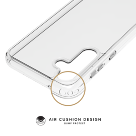 Coque hybride invisible fabriqu&eacute;e &agrave; 83 % de plastique recycl&eacute; pour Samsung Galaxy A55 5G 2024, transparente