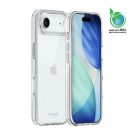 Coque hybride étincelante invisible GEN 2.0 83% de plastique recyclé pour Apple iPhone Air, Transparente