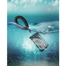 Dragonne flottante universelle en néoprène, noir de jais