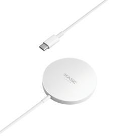 Magnetic Wireless Quick Charger (15W), Silver White