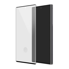 Protection d'écran en verre trempé Bord à Bord Incurvé pour Samsung Galaxy Note10+, Noir