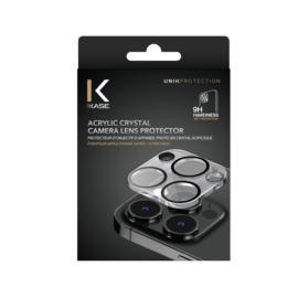 Protecteur d'objectif d'appareil photo en cristal acrylique pour Apple iPhone14 Pro/14 Pro Max, transparent