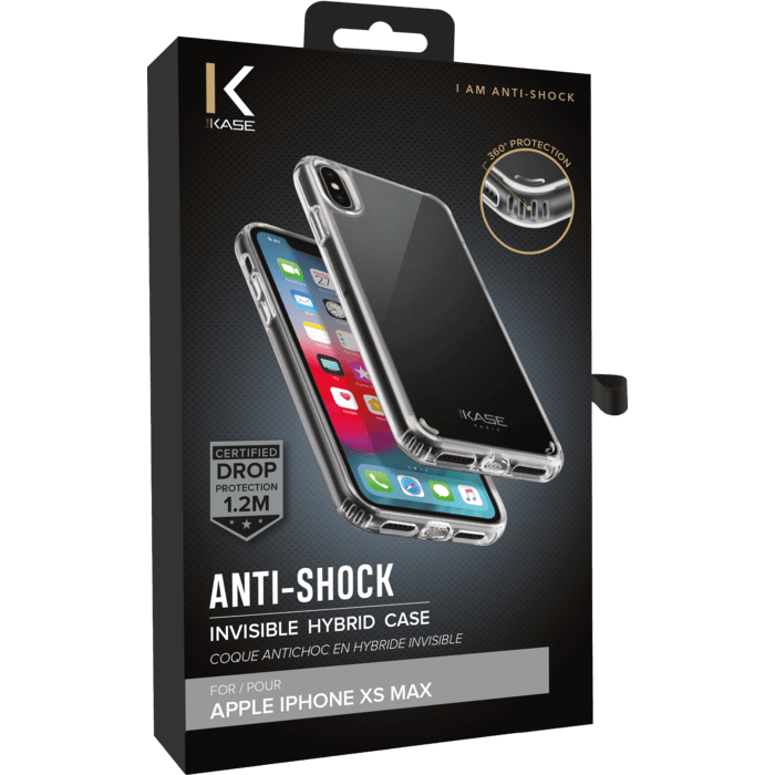 Coque Antichoc hybride invisible for Apple iPhone XS Max, Transparente