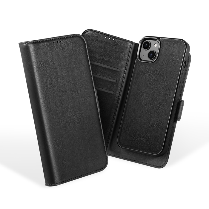 Etui & Coque robuste magn&eacute;tique 2-en-1 pour Apple iPhone 14, Noir Onyx