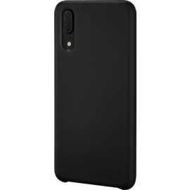 Coque en Gel de Silicone Doux pour Huawei P20, Noir satin