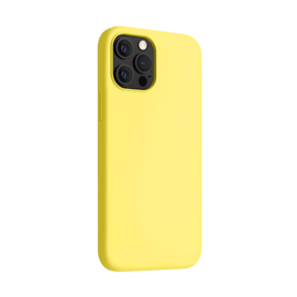 Coque antichoc en gel de silicone doux pour Apple iPhone 12/12 Pro, Jaune Limonade