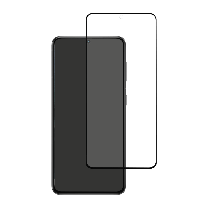 Protection d'&eacute;cran en verre tremp&eacute; Bord &agrave; Bord Incurv&eacute; pour Samsung Galaxy S21 5G, Noir