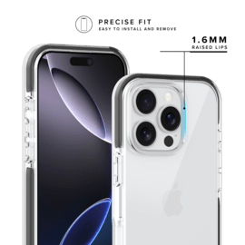 Coque Sport mesh pour 60% de plastique recycl&eacute; Apple iPhone 16 Pro, Noir