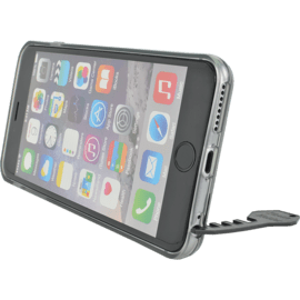 Coque selfie avec d&eacute;clencheur &agrave; distance Bluetooth pour iPhone 6/6s Plus, Satin Noir