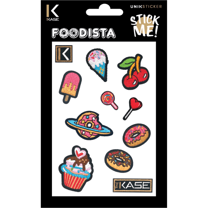 Foodista Stickers brodés