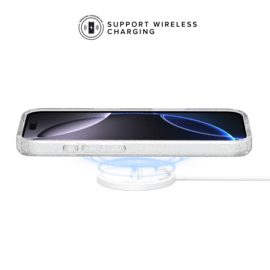 Coque hybride &eacute;tincelante invisible GEN 2.0 83% de plastique recycl&eacute; pour Apple iPhone 16 Pro Max, Transparente