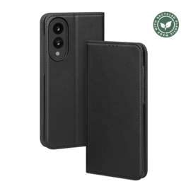 Coque clapet folio avec fente pour cartes & support pour Samsung Galaxy S25 Edge 5G, Noir
