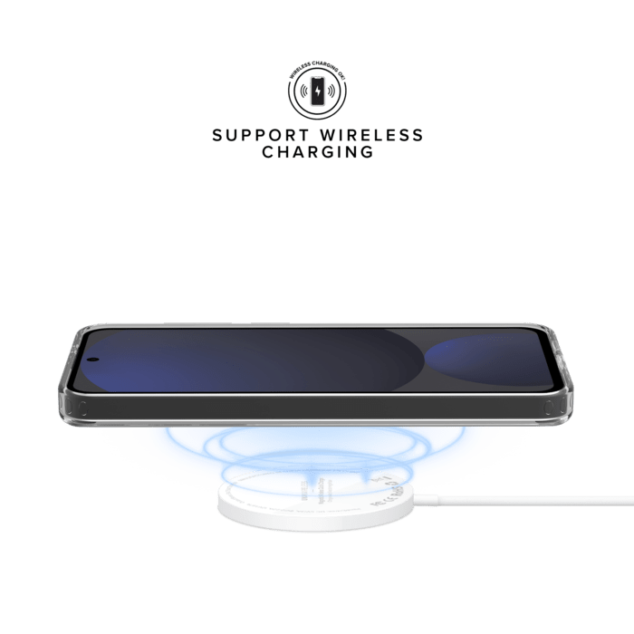 Coque hybride invisible fabriqu&eacute;e &agrave; 83 % de plastique recycl&eacute; pour Samsung Galaxy S24 FE 5G, Transparente