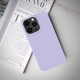 Custodia morbida in silicone antiurto in gel per Apple iPhone 13 Pro, lilla viola
