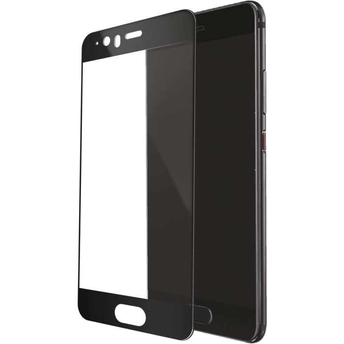 Protection d'écran en verre trempé (100% de surface couverte) pour Huawei P10, Noir