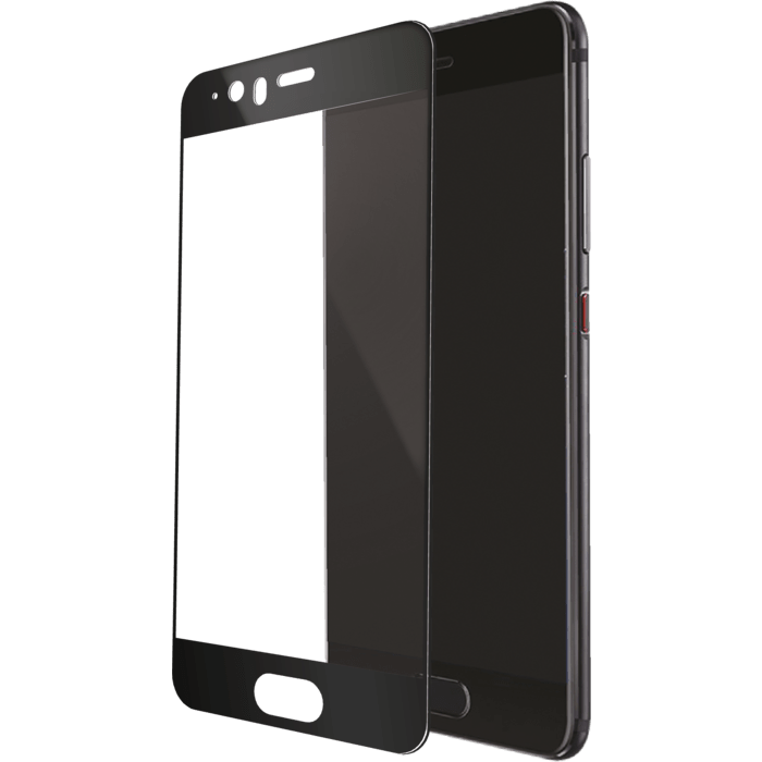 Protection d'&eacute;cran en verre tremp&eacute; (100% de surface couverte) pour Huawei P10, Noir