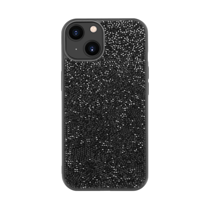 Coque Bling Strass pour Apple iPhone 13, Minuit Noir