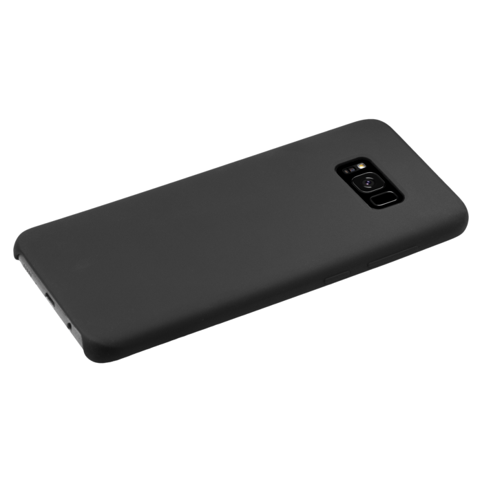 Coque en Gel de Silicone Doux pour Samsung Galaxy S8+, Noir satin