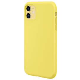 Coque antichoc en gel de silicone doux pour Apple  iPhone 11, Jaune Limonade