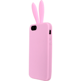 Coque pour Apple iPhone 5/5s/5SE, silicone Lapin Rose