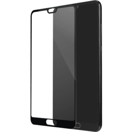 Full Coverage Tempered Glass Screen Protector for Huawei P20, Black