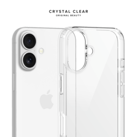 Coque hybride invisible fabriqu&eacute;e &agrave; 83 % de plastique recycl&eacute; pour Apple iPhone 16, transparente