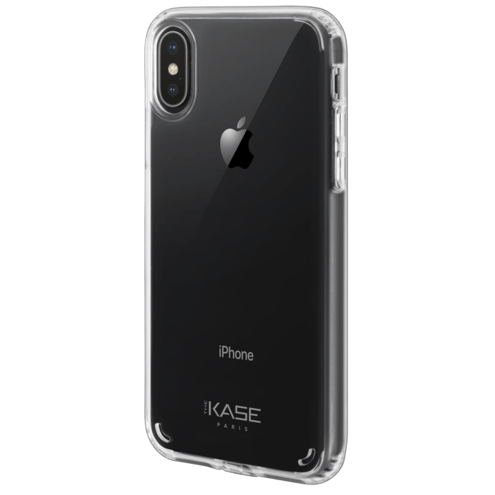Custodia ibrida invisibile anti-shock per Apple iPhone XS Max, trasparente