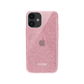 Coque slim&nbsp;paillet&eacute;e &eacute;tincelante pour Apple iPhone 12 mini, Or Rose