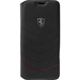 Case Ferrari Heritage Genuine leather Flip case for Samsung Galaxy S8+, Black