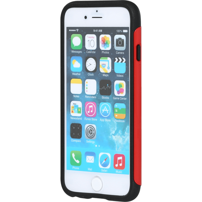 Coque anti-choc pour Apple iPhone 6/6s (4.7 pouces), Rouge brillant