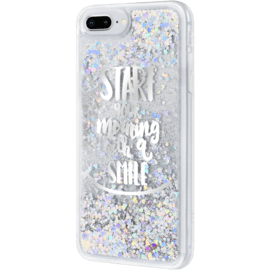 Case Bling Bling Hybrid Glitter Case for Apple iPhone 6 Plus/6s Plus/7 Plus/8 Plus, Your Best Morning
